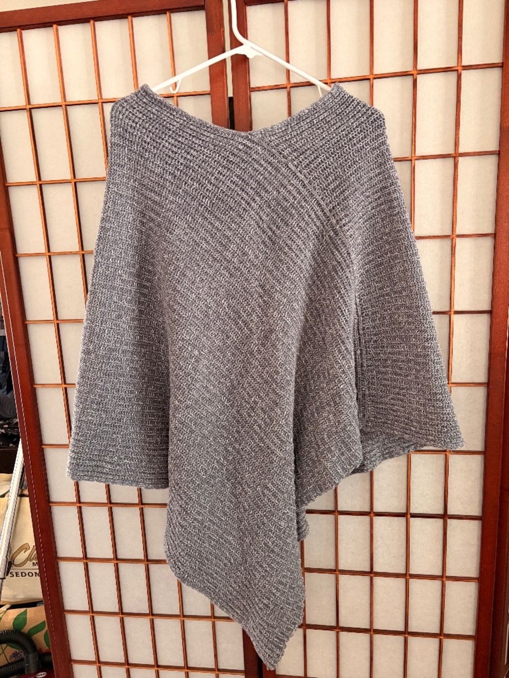 love YOUR melon 100% Cotton Knit Shawl Poncho